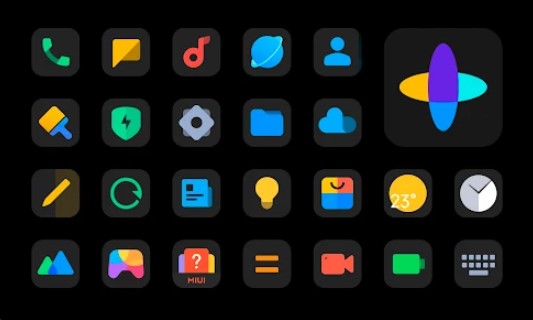 Gameplay screenshot from midark icon pack for Android