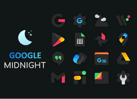 pacchetto di icone di mezzanotte MOD APK Android