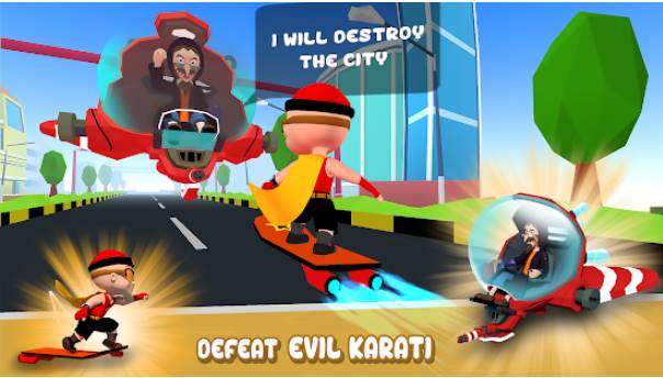 Gameplay screenshot from mighty raju 3d hero for Android