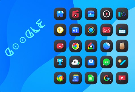 Mignon Dark Icon Pack APK für Android