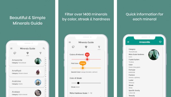 guide des minéraux plus identifiant MOD APK Android