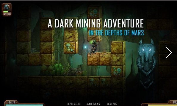 Gameplay screenshot from mines of mars scifi mining rpg for Android