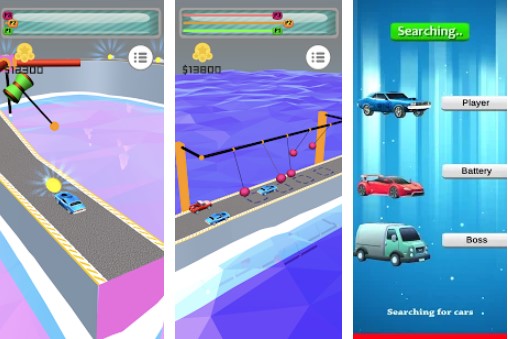 Gameplay screenshot from mini car racing fun car extreme stunts for Android
