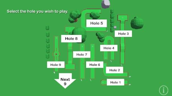Gameplay screenshot from mini golf challenge for Android