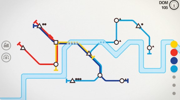Gameplay screenshot from mini metro mod for Android