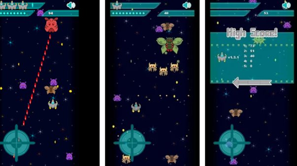 Gameplay screenshot from mini space traveller for Android