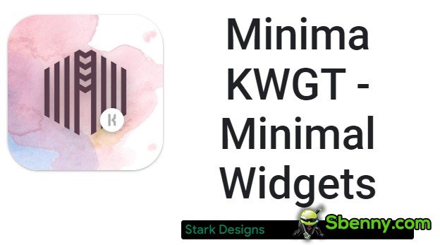 minima kwgt widgets minimaux