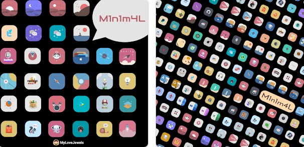 Gameplay screenshot from minimal icon pack for Android