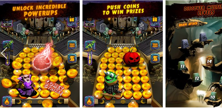Gameplay screenshot from minions gold coin party dozer for Android