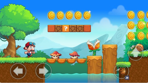 Gameplay screenshot from mino s world run n jump game for Android