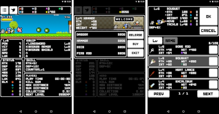 Gameplay screenshot from MinuteSlash for Android