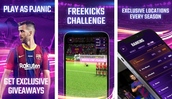 Gameplay screenshot from miralem pjanic freekick for Android