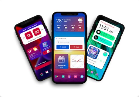 Gameplay screenshot from miui 14 kwgt material you for Android