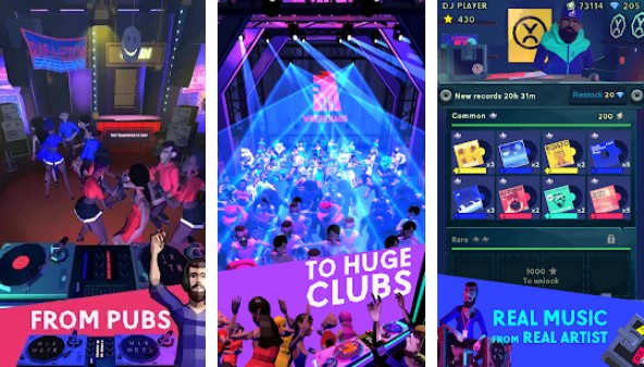 Gameplay screenshot from mixmstr dj game for Android