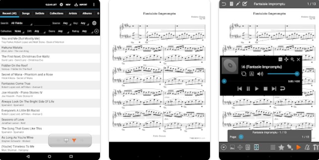 Gameplay screenshot from mobilesheets for Android