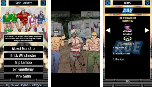 Gameplay screenshot from modern mania wrestling for Android