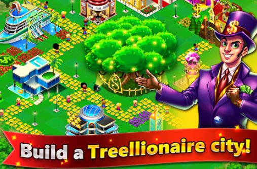 Gameplay screenshot from money tree city millionaire town builder for Android