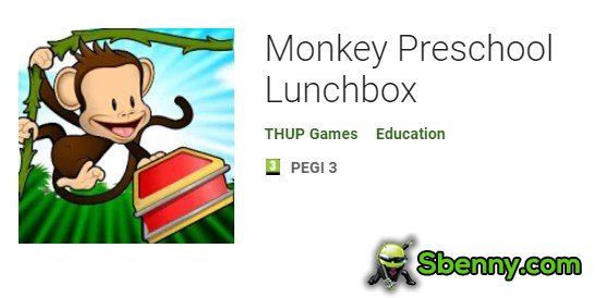 boîte à lunch préscolaire singe