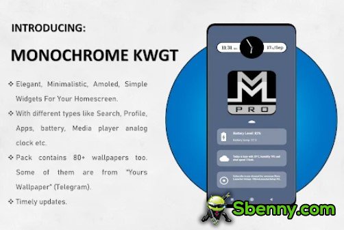 monochrome pro kwgt