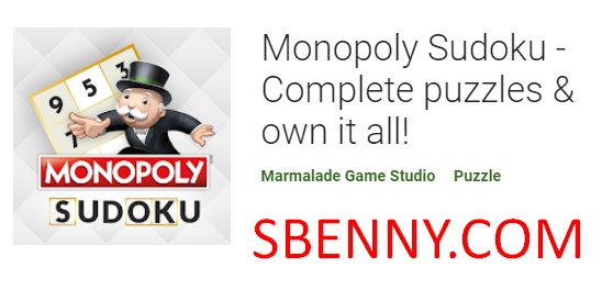 monopolio sudoku completa rompecabezas y poseerlo todo