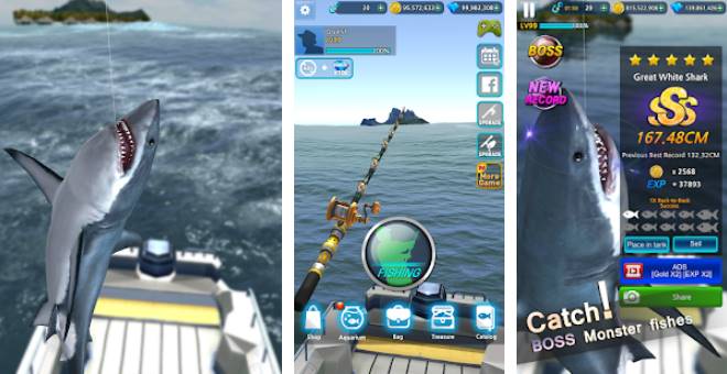 Gameplay screenshot from monster fishing 2018 for Android