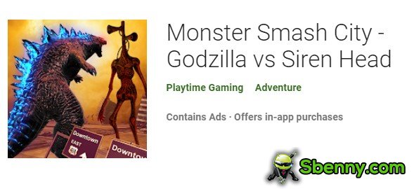 Monster Smash City Godzilla vs Sirenenkopf
