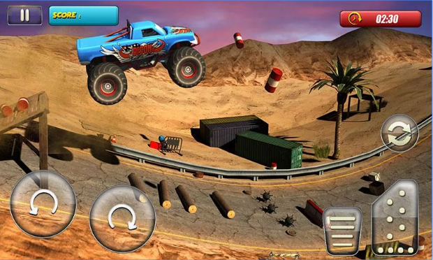 Gameplay screenshot from monster truck rider 3d for Android