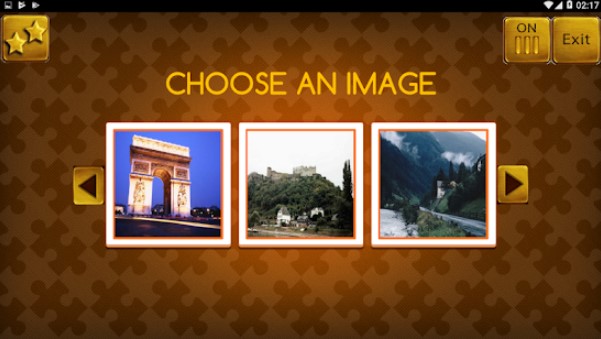 Gameplay screenshot from monuments 3 golden jigsaw puzzle for Android