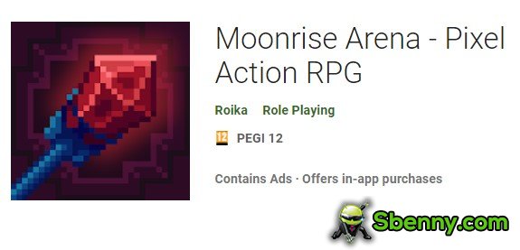 RPG d'action de pixels d'arène de lever de lune