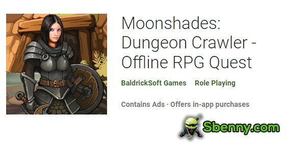 Moonshades Dungeon Crawler missão rpg offline