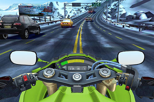 Gameplay screenshot from moto rider go highway traffic for Android