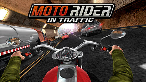 moto rider in traffic