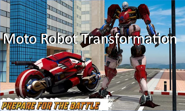 la transformación de robot moto