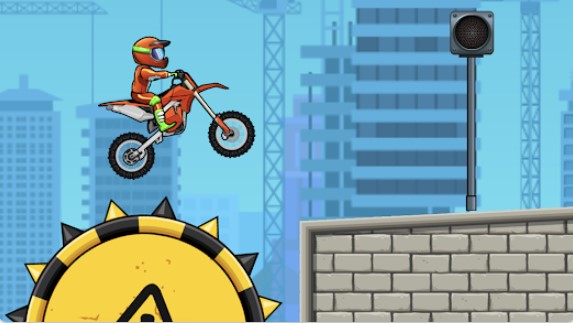 Gameplay screenshot from moto x3m bike race game for Android