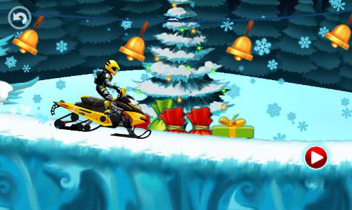 Gameplay screenshot from motocross kids winter sports for Android