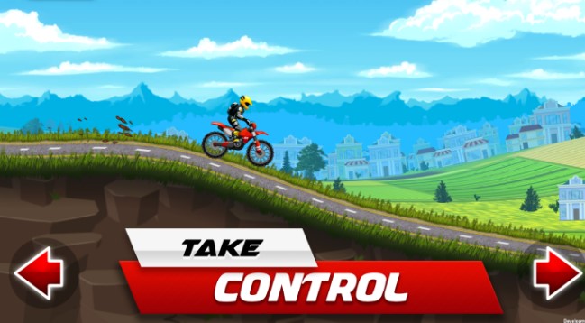 Gameplay screenshot from motorcycle racer bike games for Android