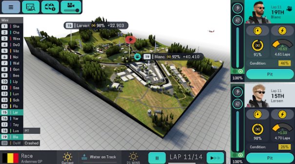Gameplay screenshot from motorsport manager mobile 3 for Android