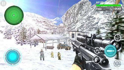 Gameplay screenshot from mountain sniper shooting for Android