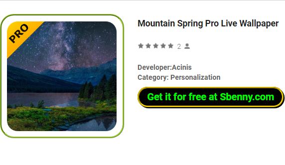 Fond d'écran live de montagne printemps pro