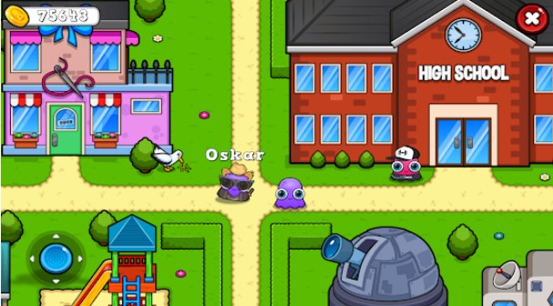 Gameplay screenshot from moy 7 virtual pet game for Android
