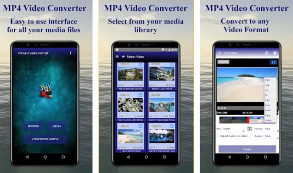 Gameplay screenshot from mp4 video converter pro for Android