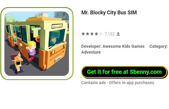  Mr. Blocky City Bus SIM