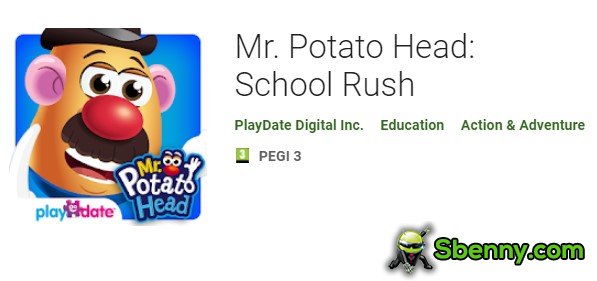 мистер картофель спешит в школу