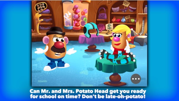 Gameplay screenshot from mr potato head school rush for Android