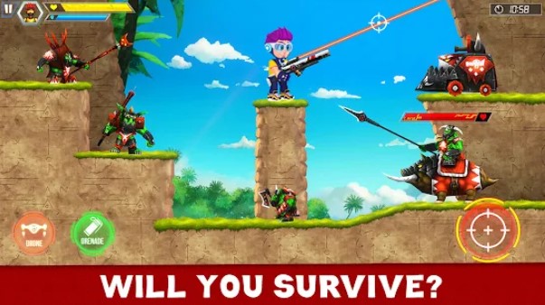 Gameplay screenshot from mr shooter gun shooting games for Android