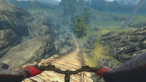 Gameplay screenshot from mtb downHill multiplayer for Android
