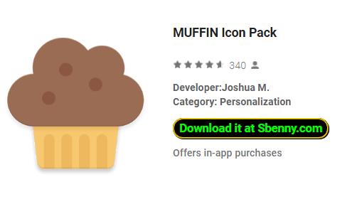 paquete de iconos de muffins