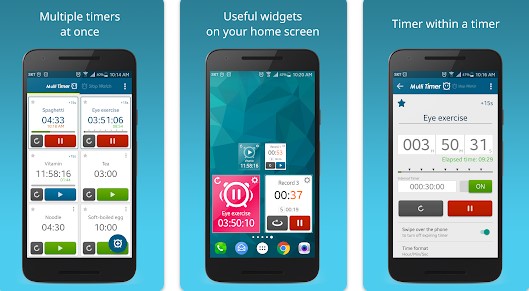 Gameplay screenshot from multi timer stopwatch for Android