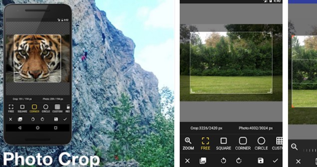 Gameplay screenshot from multiple photo crop for Android