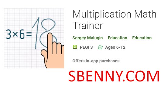multiplication math trainer